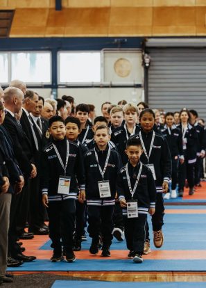 Leading the NSW team in the Opening Ceremony