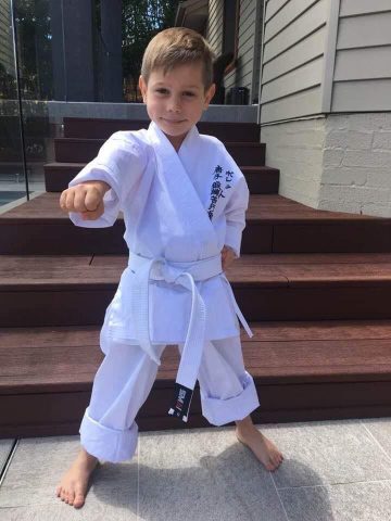 Andy's first Karate GI