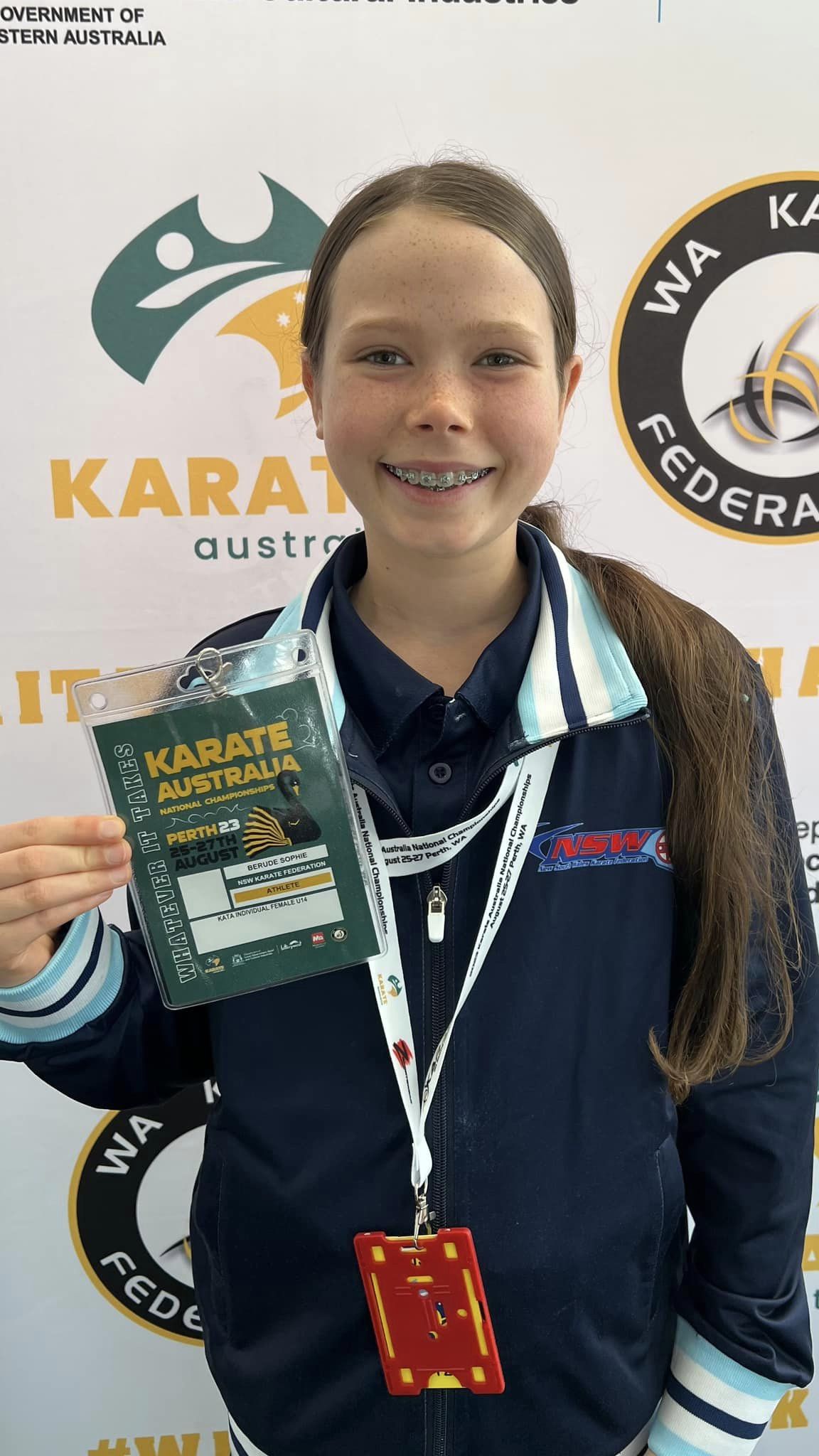 Sophie Berude Karate Nationals