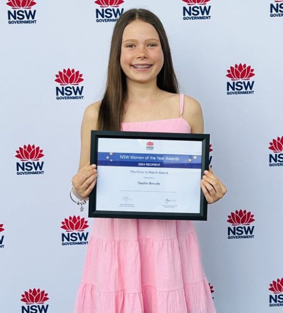 Sophie Berude NSW Women of the Year Awards